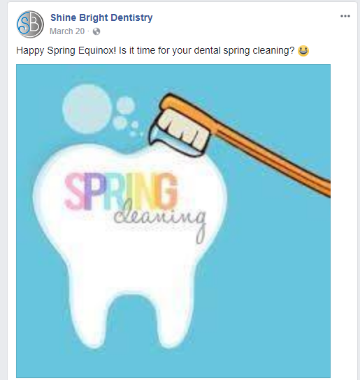 Shine Bright Dentistry Social Post