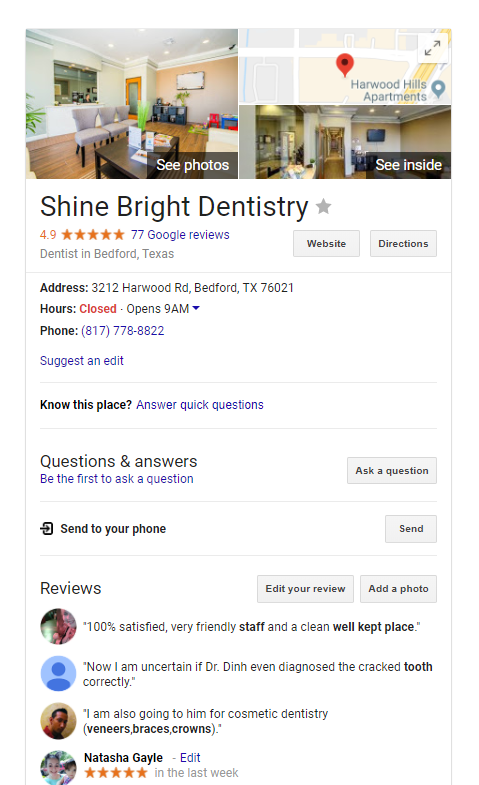 Shine Bright Dentistry Knowledge Graph